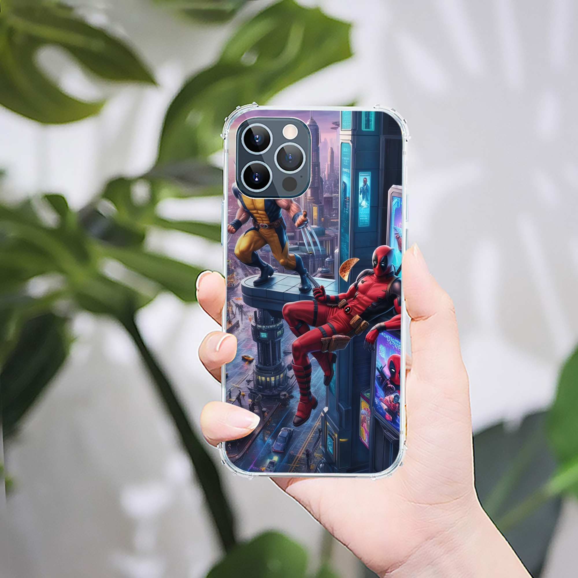 （画像用） Deadpool デッドプール 【iPhone 12シリーズ対応】透明スマホケース（クリアソフトケース）